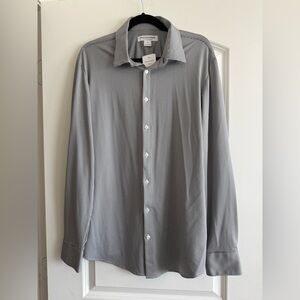 Mizzen+Main Black and White Dress Shirt